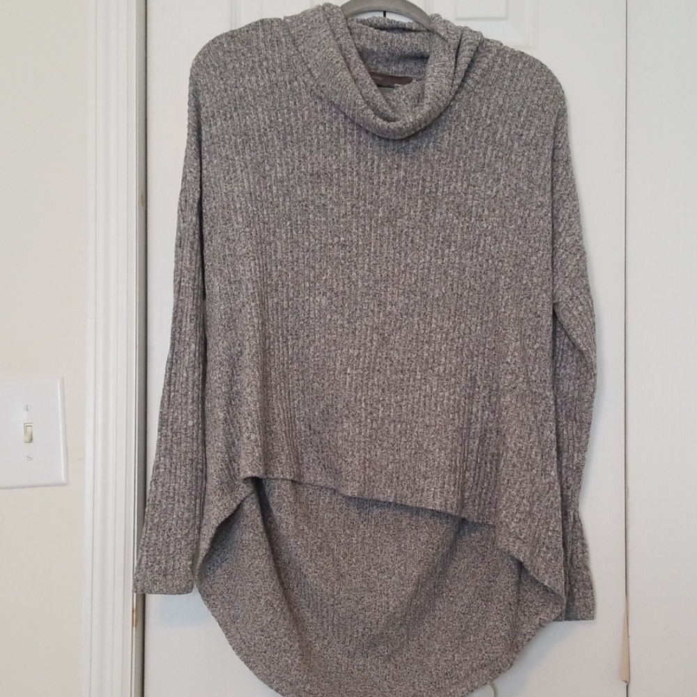 Anthropologie High Low Cowl Neck Sweater